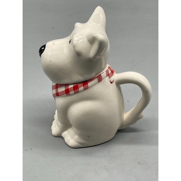 MSRF inc. cup scotty dog lid handle bandana glass red white black length 7" READ - Picture 3 of 9